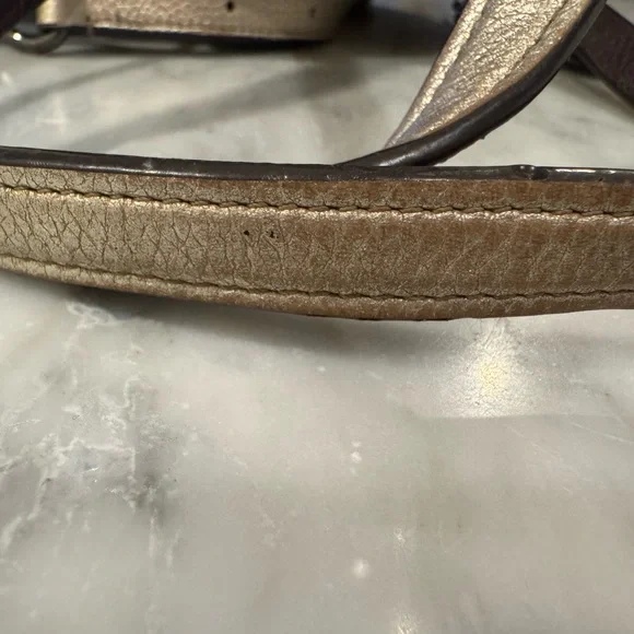 Coach Metallic Gold Shoulder Bag - Picture 7 of 13